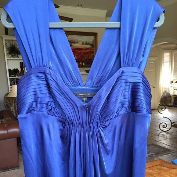 BCBGMaxAzria Tops - Bcbg max Royal Satin Pleated Luxury Tank!